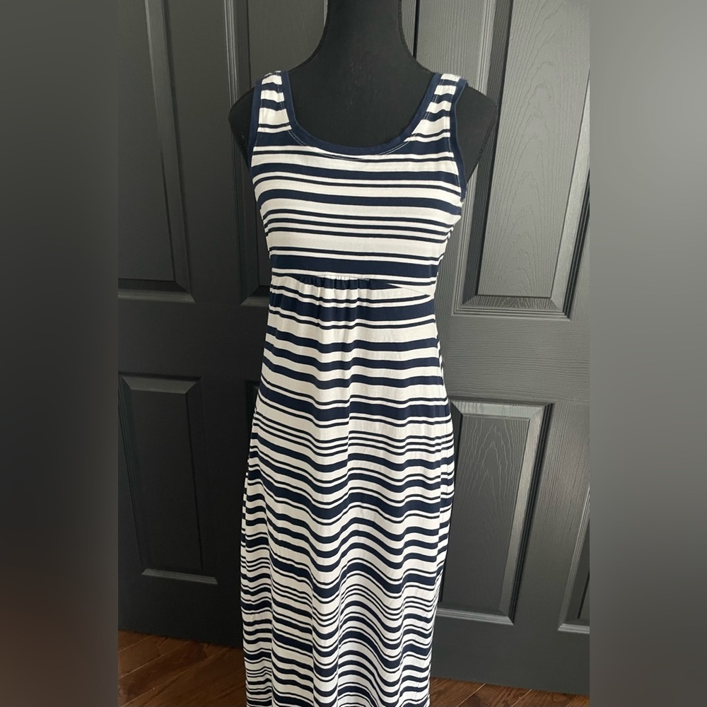 Columbia/EUC Striped Omni-Wick Maxi Dress